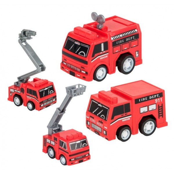 Pull back fire truck online